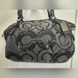 Coach Madison Sophia OpArt Sequin Satchel H1082-15940